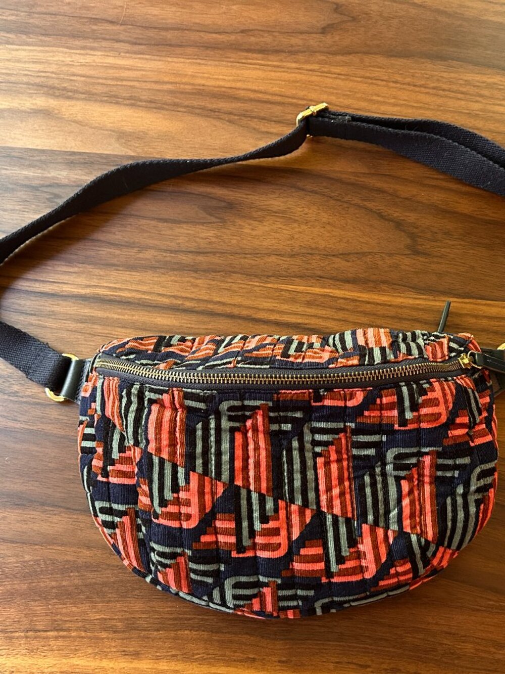 Mapoesie Geometric Patterned Belt Bag